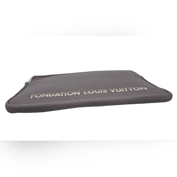 Authentic Fondation Louis Vuitton Laptop Sleeve - Grey